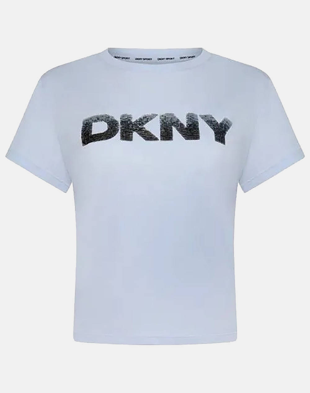 Dkny Dp4T1035 Logo Short Sleeve T Shirt Dkny Women Clothes Tops T Shirts Lightblue Cotton Dp4T1035 1380 Female T-Shirts Blue