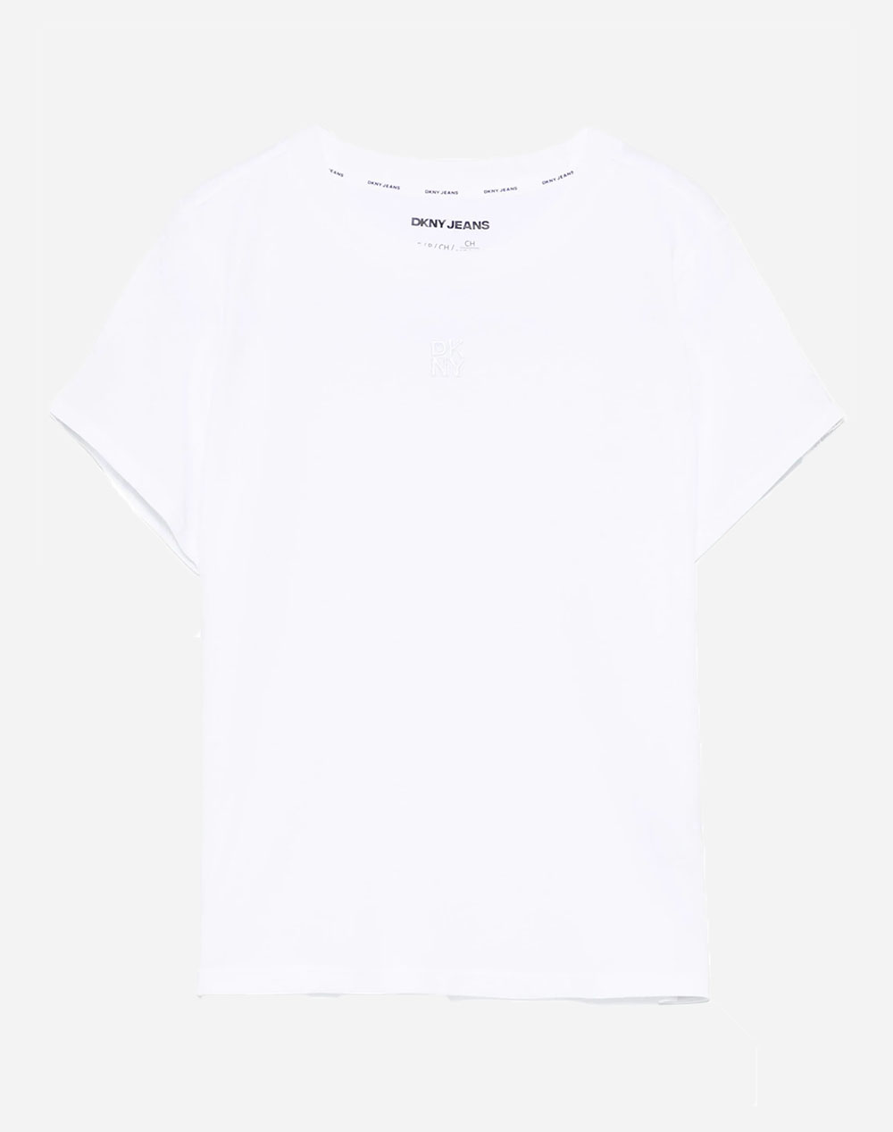 Dkny Dj4T1346 Logo Short Sleeve T Shirt Dkny Women Clothes Tops T Shirts White Cotton,Synthetic Dj4T1346 Wht Female T-Shirts