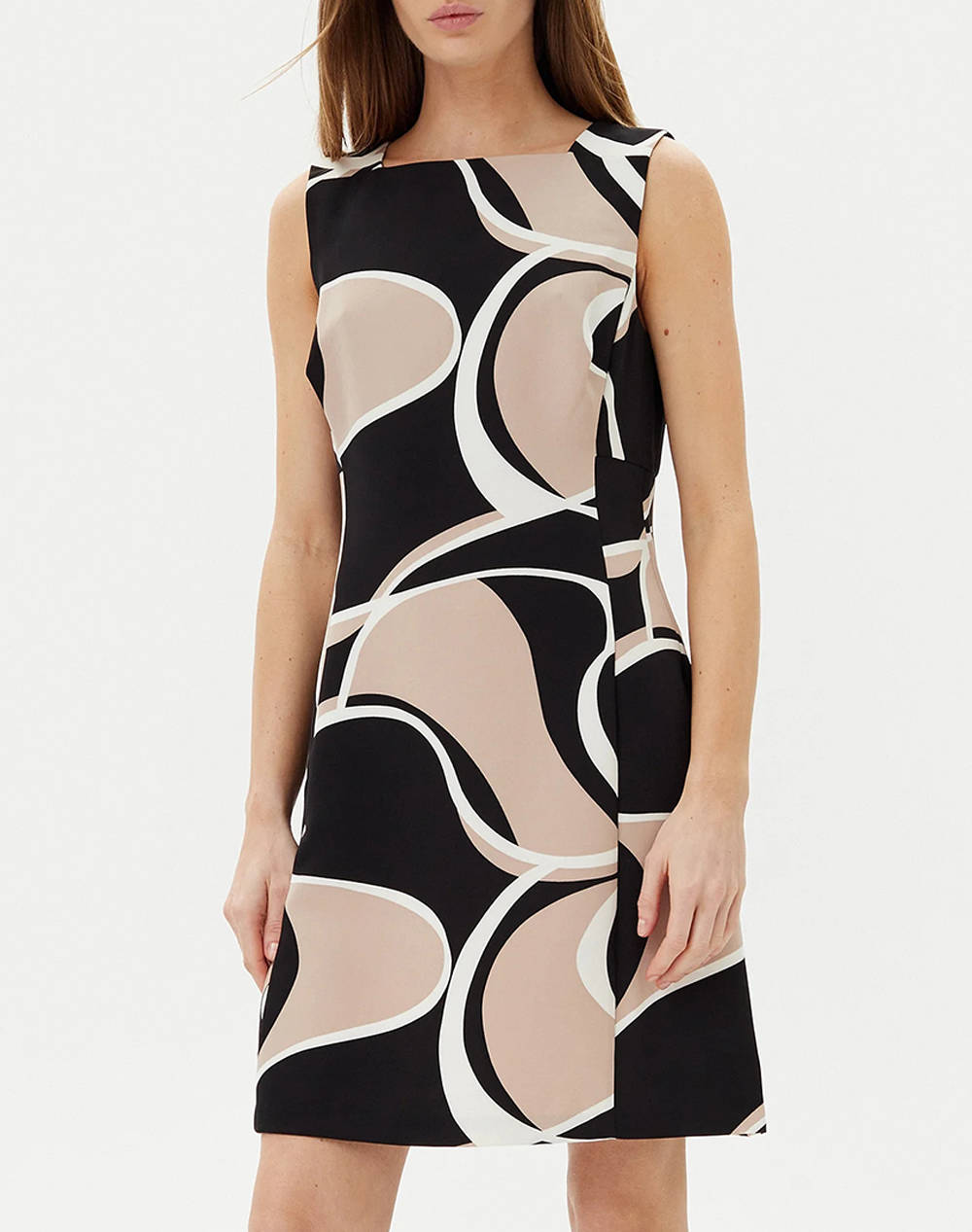 Dkny Dd5N3H47 Dkny Sleeveless Dress Women Clothes Dresses Multi Synthetic Dd5N3H47 Mo5 Female Dresses