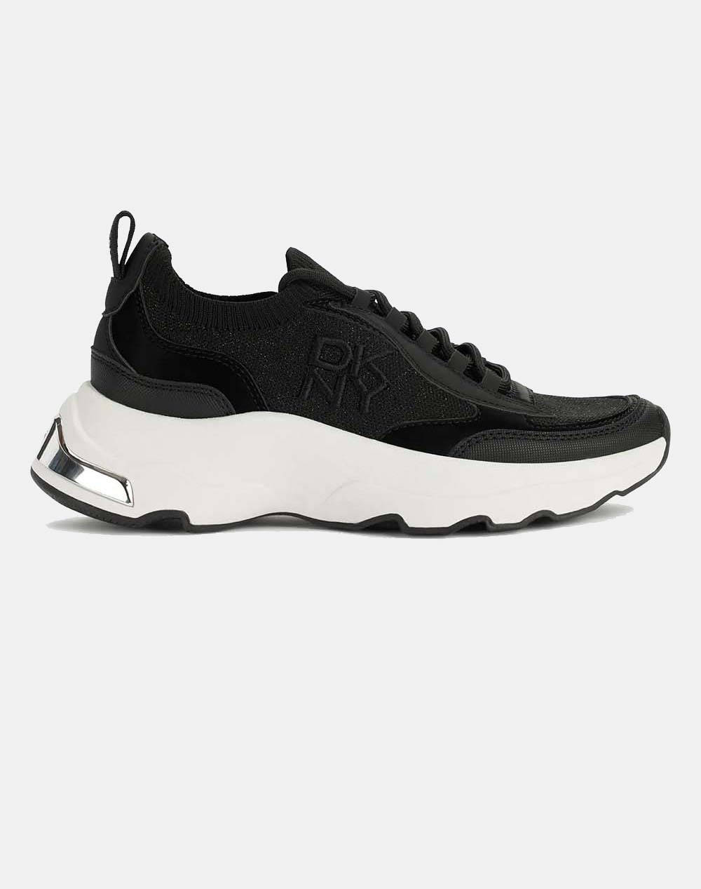 Dkny K1529431 Jami Sneaker Low Dkny Women Footwear Sneakers Black Fabric K1529431 0071 Female Sneakers Black