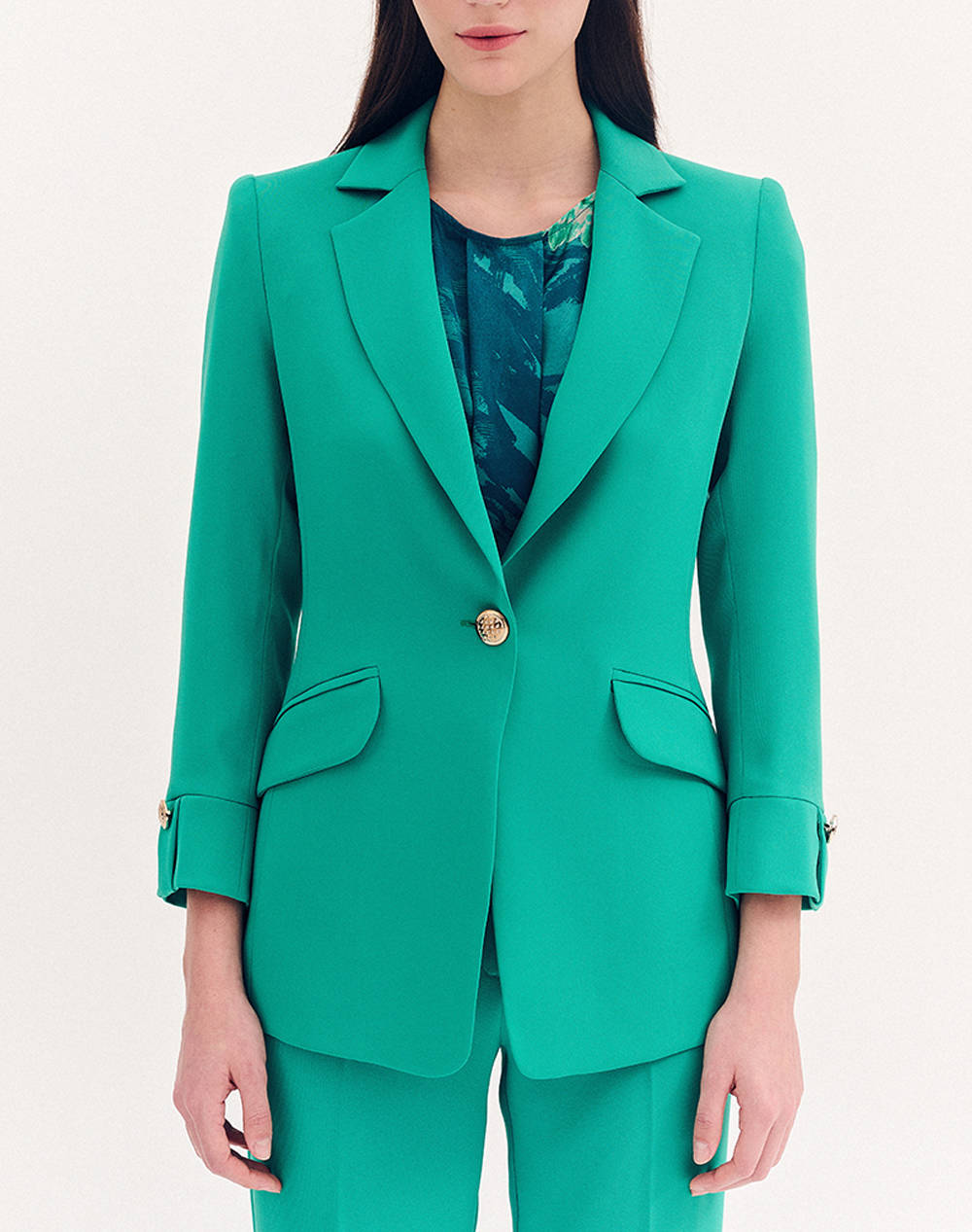 Forel Jacket Women Clothes Outerwear Blazers Green Synthetic 080.30.01.012 Πρασινο Female Blazers Green