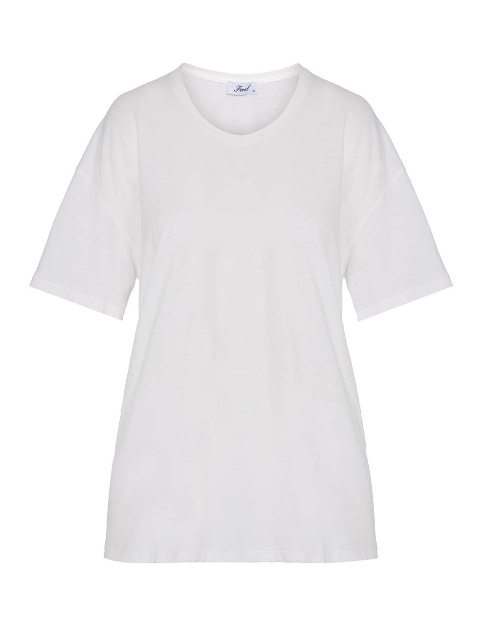 Forel T Shirt Women Clothes Tops T Shirts White Cotton 080.10.01.067 Λευκο Female T-Shirts