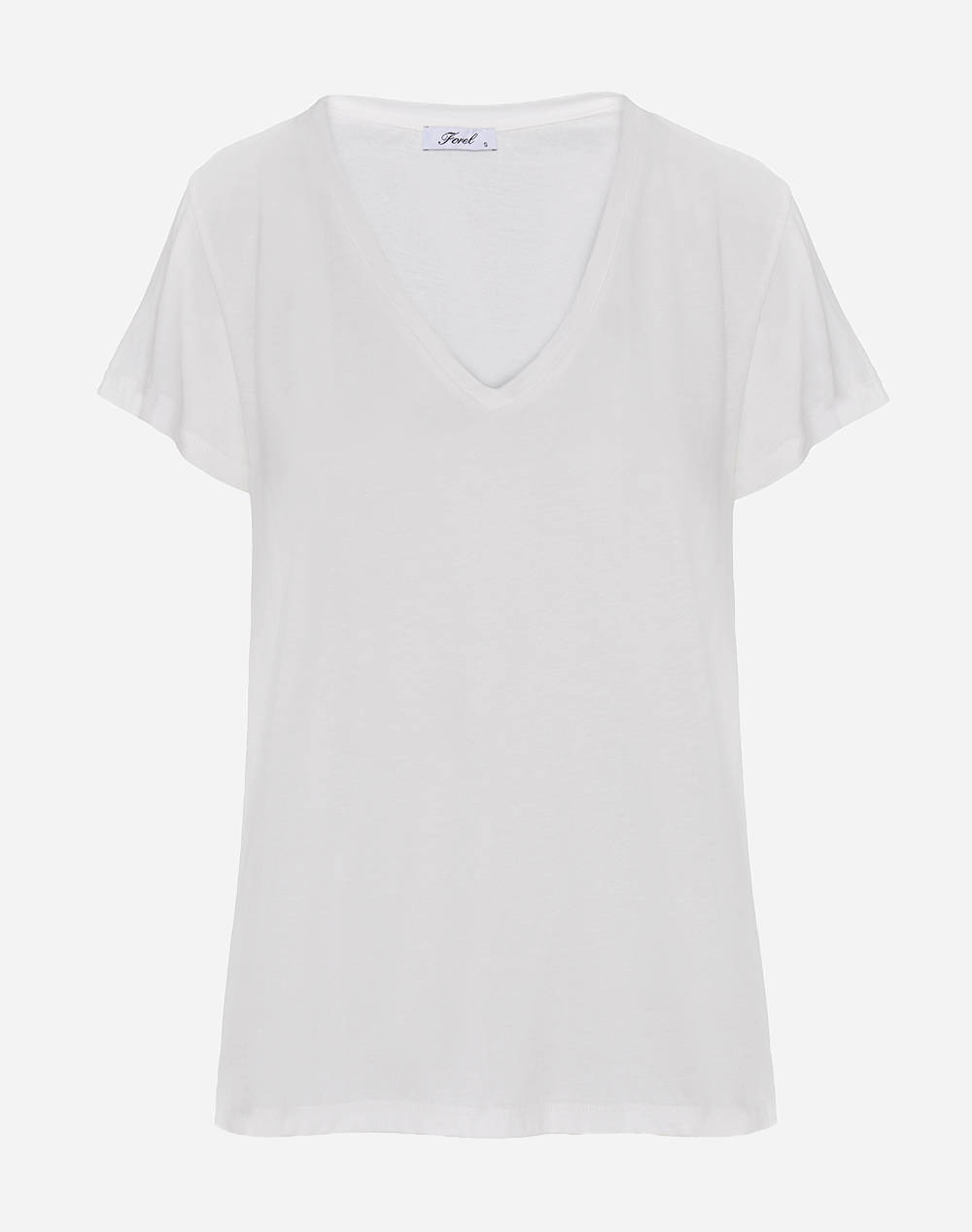 Forel T Shirt Women Clothes Tops T Shirts White Cotton 080.10.01.071 Λευκο Female T-Shirts