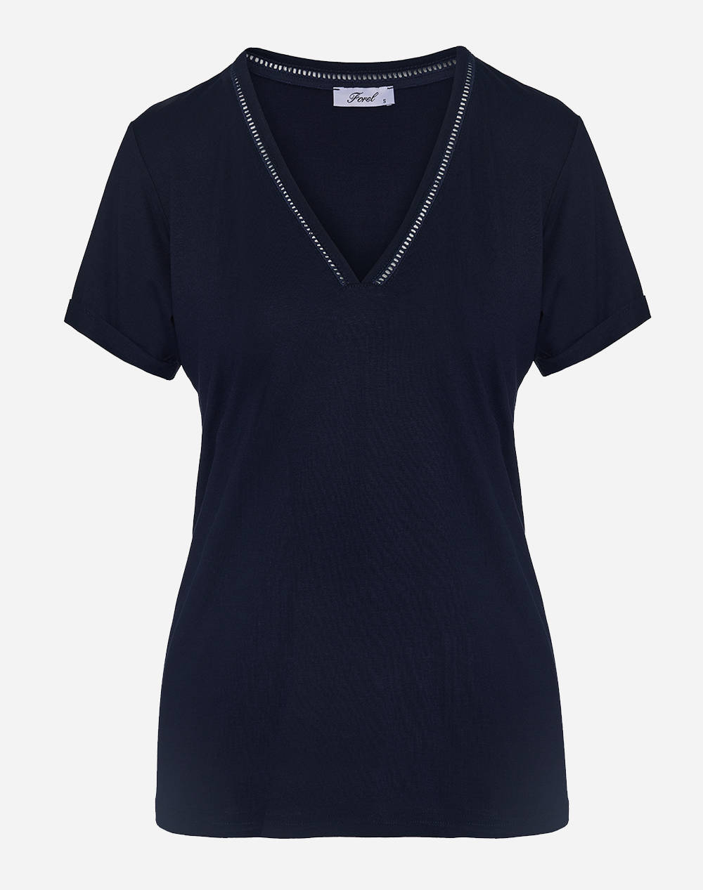 Forel T Shirt Women Clothes Tops T Shirts Darkblue Viscose,Elastic 080.10.01.105 Μπλε Female T-Shirts Blue