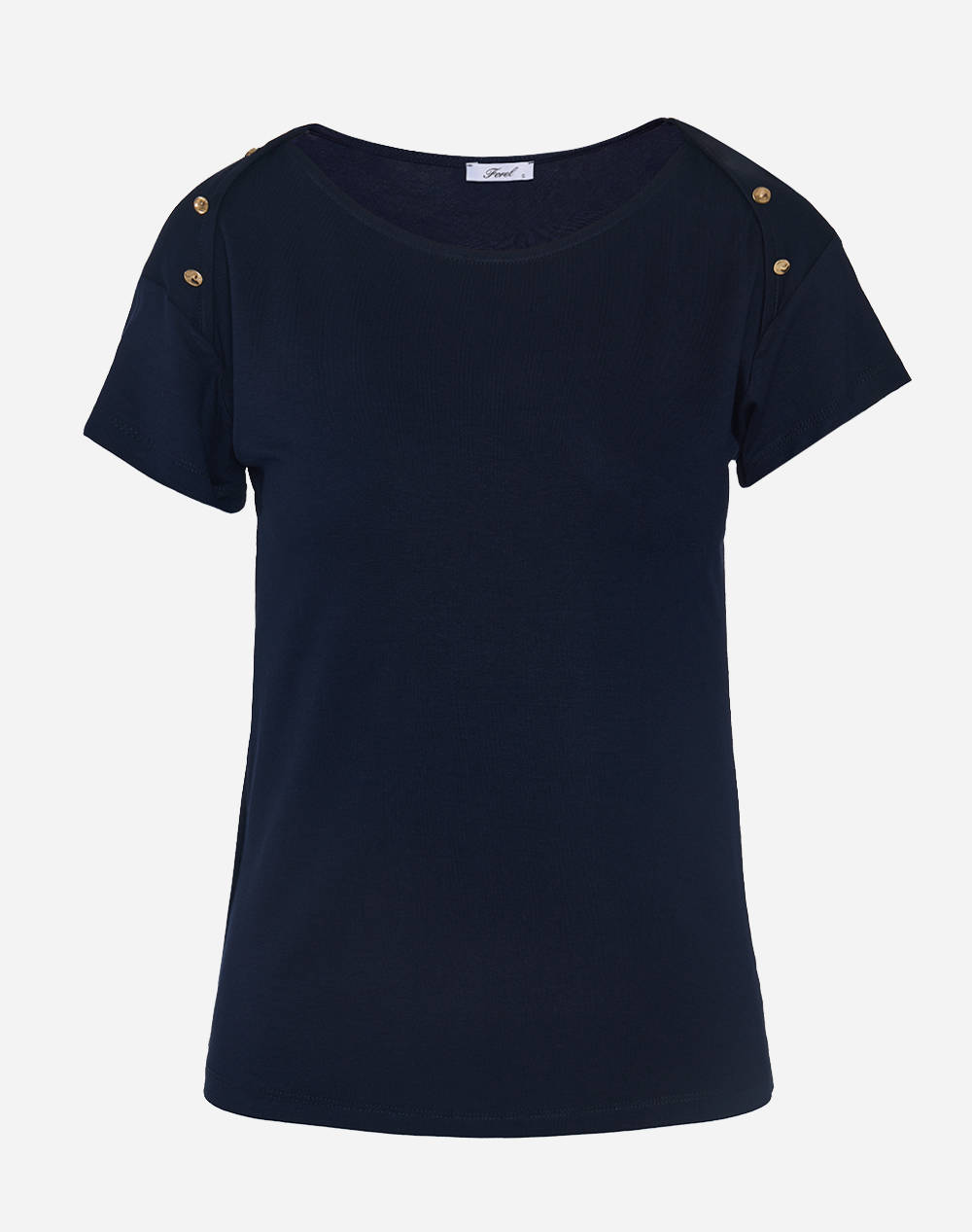 Forel T Shirt Women Clothes Tops T Shirts Darkblue Viscose,Elastic 080.10.01.050 Μπλε Female T-Shirts Blue