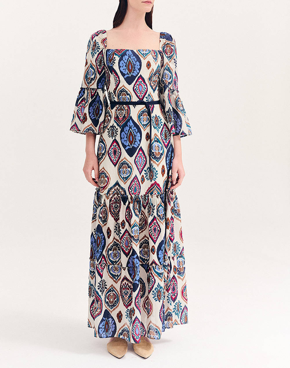 Forel Dress Women Clothes Dresses Multi Cotton 080.50.01.122 Μπλε Female Dresses