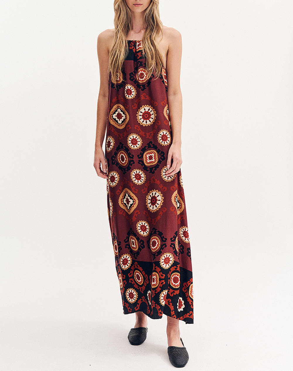 Forel Viscose Dress With Belt Women Clothes Dresses Mixed Viscose 080.50.01.002 Ekai Female Dresses