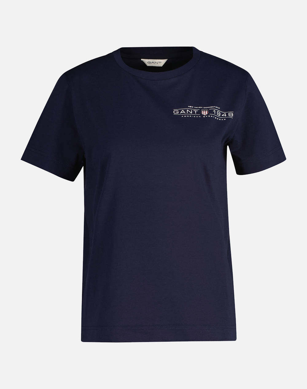 Gant Ss T Shirt Women Clothes Tops T Shirts Darkblue Cotton 3Gw4200290 433 Female T-Shirts Blue