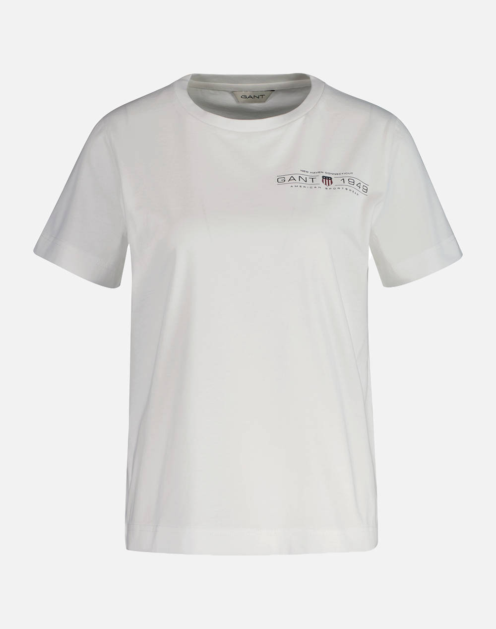 Gant Ss T Shirt Women Clothes Tops T Shirts White Cotton 3Gw4200290 110 Female T-Shirts