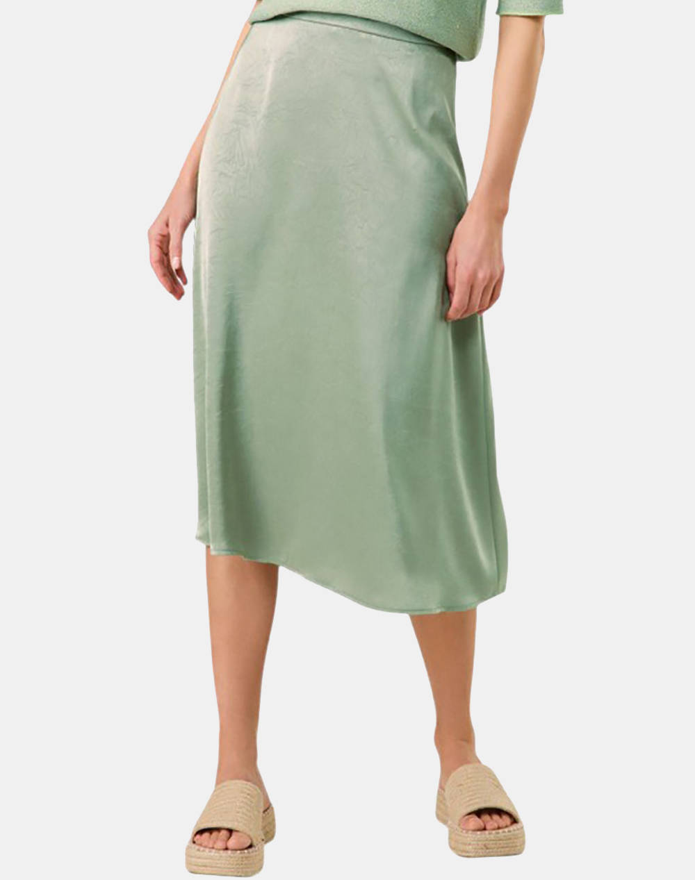 Gerry Weber Skirt Woven Long Women Clothes Skirts Mintgreen Synthetic 510008 31510 50956 Female Skirts Green