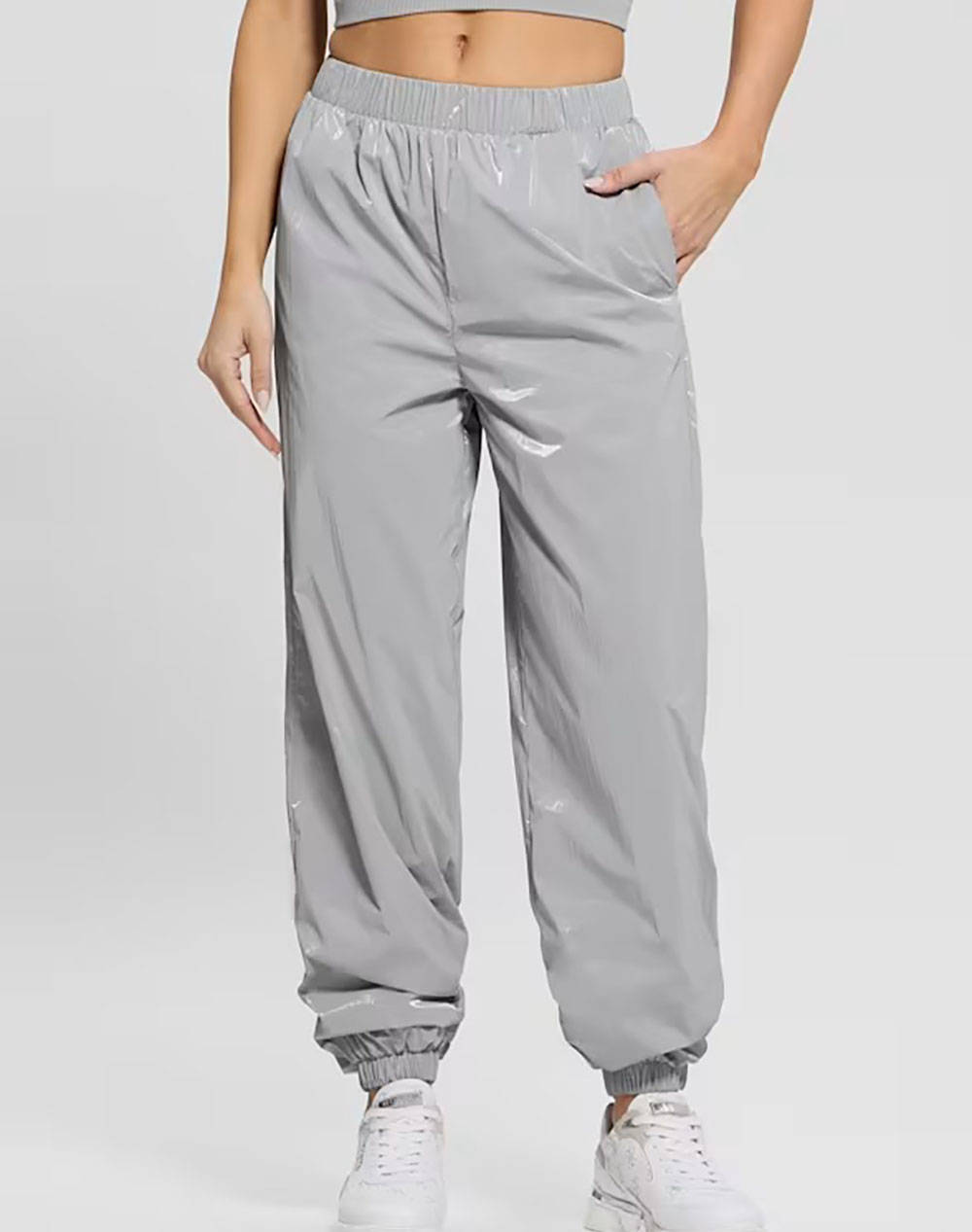 Guess Chris Long Pants Women''S Pants Women Clothes Trousers Sweat Pants Gray Synthetic V5Rb09Wguj0 G9A9 Female Sweat Pants