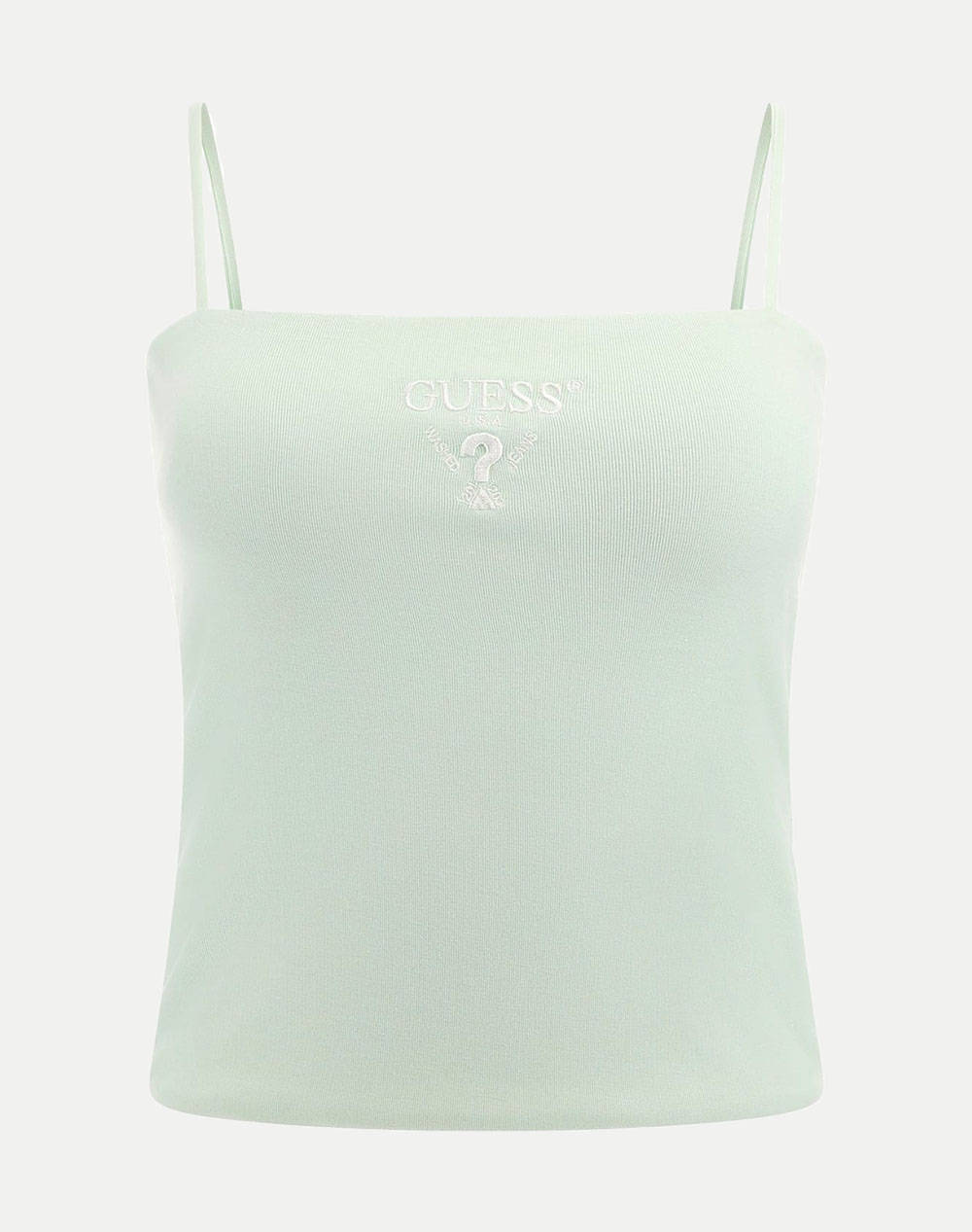 Guess Colette Tank Top Eco Smooth Rayon Str Rib 270 Women''S T Shirt Women Clothes Tops Tops/Bodies Lightgreen Viscose,Elastic V5Rp08Kcoa2 A83N Female