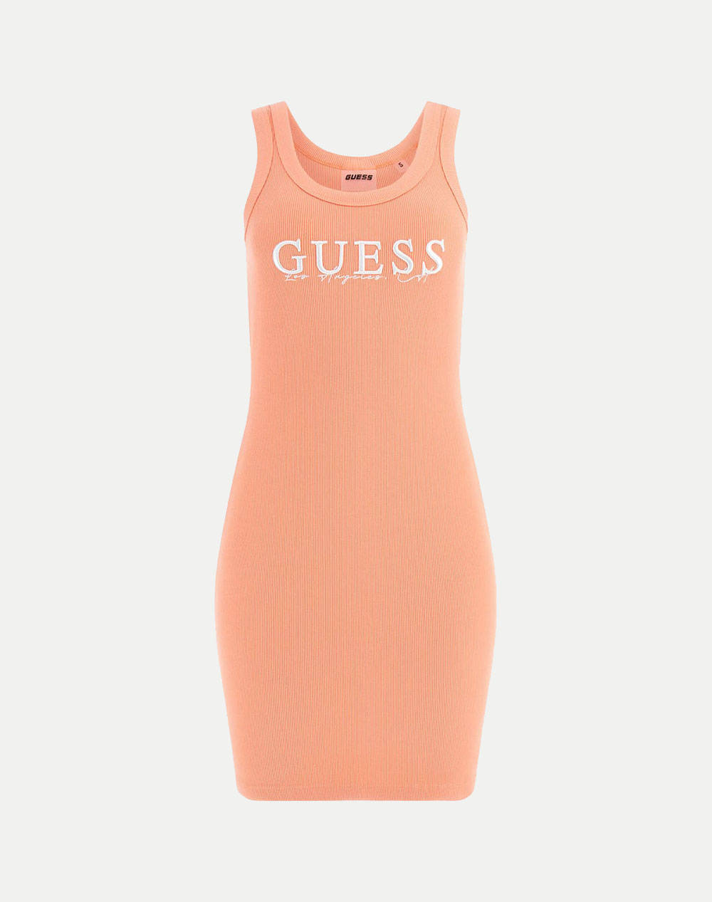 Guess Sunflower Rib Dress Eco Smooth Girly Rib 435 Women''S Dress Women Clothes Dresses Coral Viscose,Synthetic V5Gk06K8Rt2 G6K7 Female Dresses