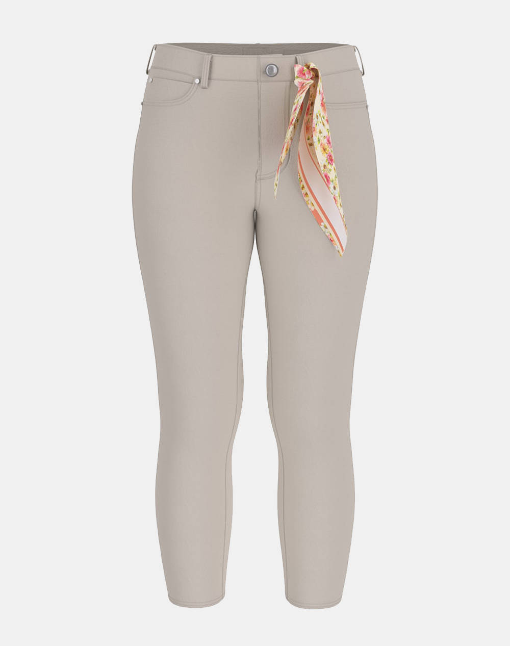 Guess 1981 Capri Pants Women Women Clothes Trousers Jeans/5P/Cargo Lightgray Cotton,Elastic,Synthetic W5Ga91W93Cm G9D0 Female Jeans/5P/Cargo