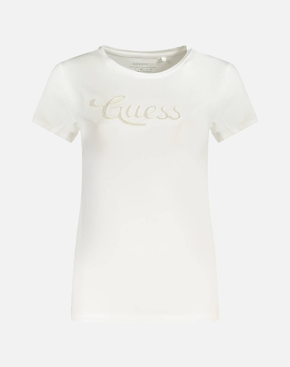 Guess Ss Guess Dot Logo R3 Tee Women''S T Shirt Women Clothes Tops T Shirts White Cotton,Elastic W5Gi47Ka0Q1 G011 Female T-Shirts