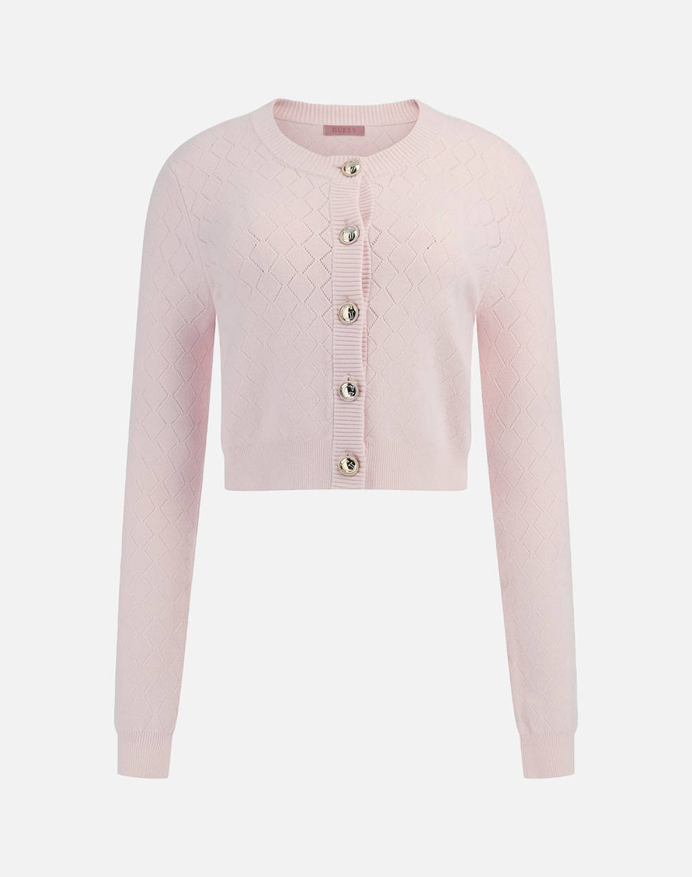 Guess Holland Cn Ls Cardi Swtr Knit Women Women Clothes Tops Knits Lightpink Viscose,Elastic,Synthetic W5Rr23Z2Yj2 A60W Female Knits