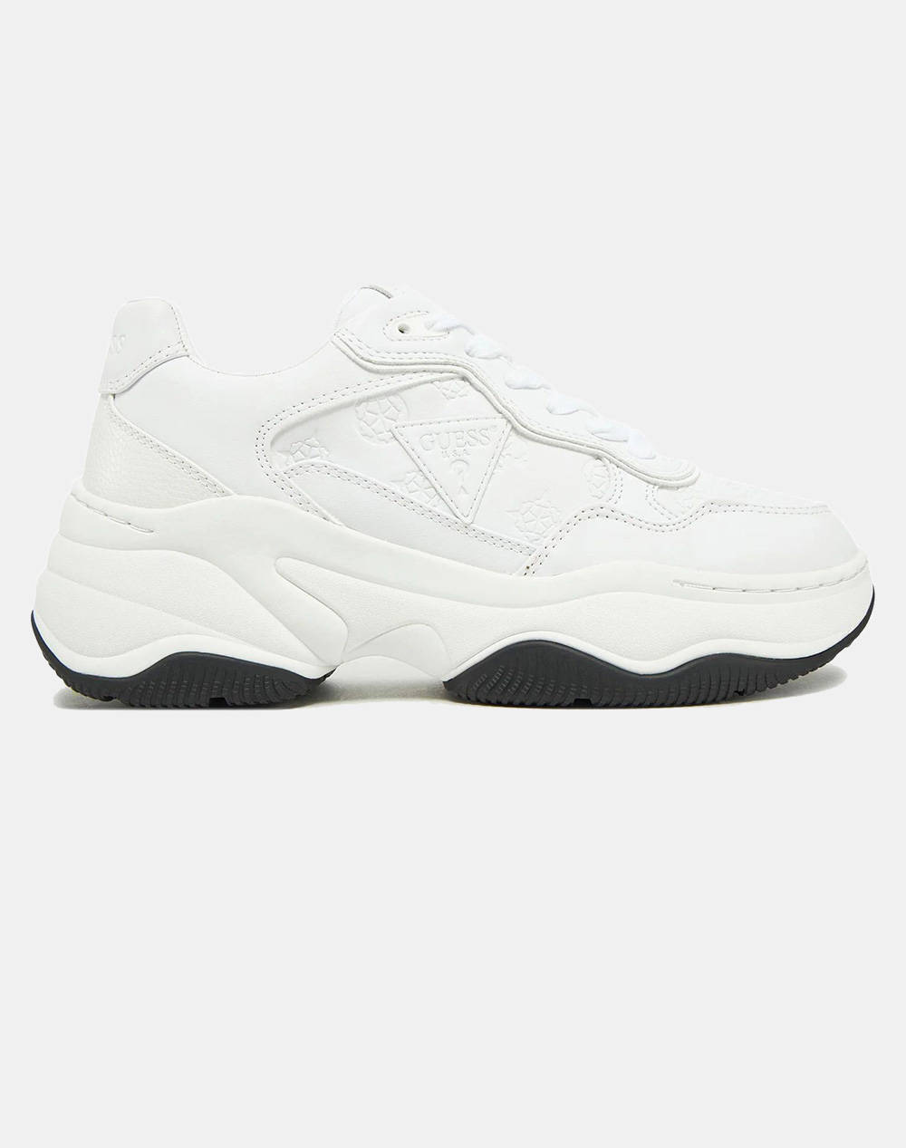 Guess Hapyy Women''S Shoes Women Footwear Sneakers White Synthetic Flphapfal12 White Female Sneakers