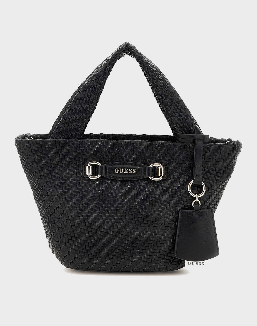 Guess Francy Mini Tote Bag For Women (Dimensions: 33 X 19 X 9 Cm.) Women Accessories Bags Black Imitation Leather Hwwg9530750 Bla Female Bags Black