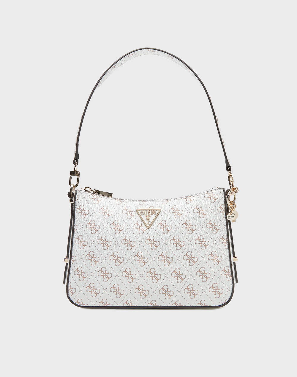 Guess Eco Erica Top Zip Shoulder Bag Women (Dimensions: 24 X 17 X 6Cm.) Women Accessories Bags Offwhite Imitation Leather Hweqg951018 Crg Female Bags