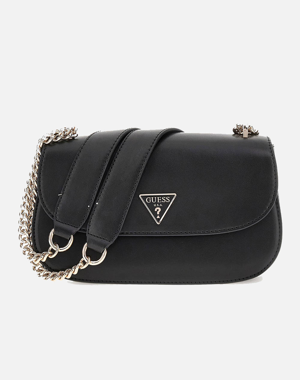 Guess Daryna Convertible Xbody Flap Bag For Women (Dimensions: 24 X 14 X 5.5Cm.) Women Accessories Bags Black Imitation Leather Hwvg9493210 Bla Female