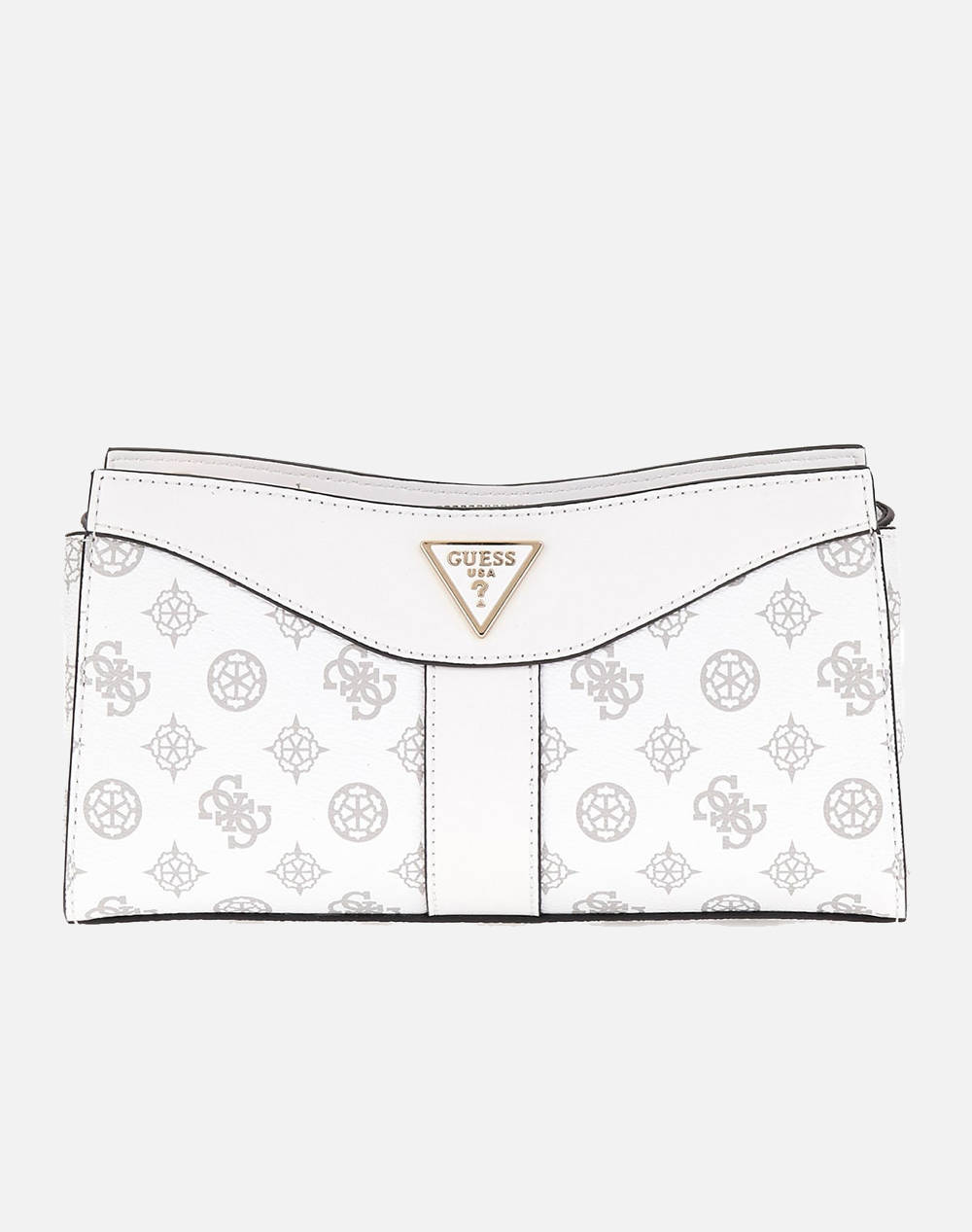 Guess Dorys Top Zip Crossbody Bag For Women (Dimensions: 24 X 13 X 5Cm.) Women Accessories Bags White Imitation Leather Hwpg9521120 Wlo Female Bags