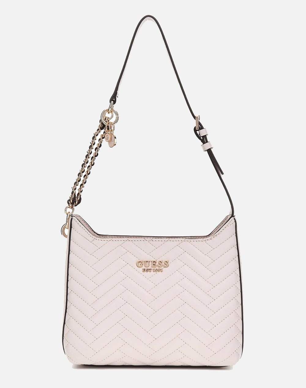 Guess Anning Shoulder Bag Women''S Bag (Dimensions: 22 X 16 X 12 Cm.) Women Accessories Bags Ecru Synthetic Hwqg9508180 Sto Female Bags