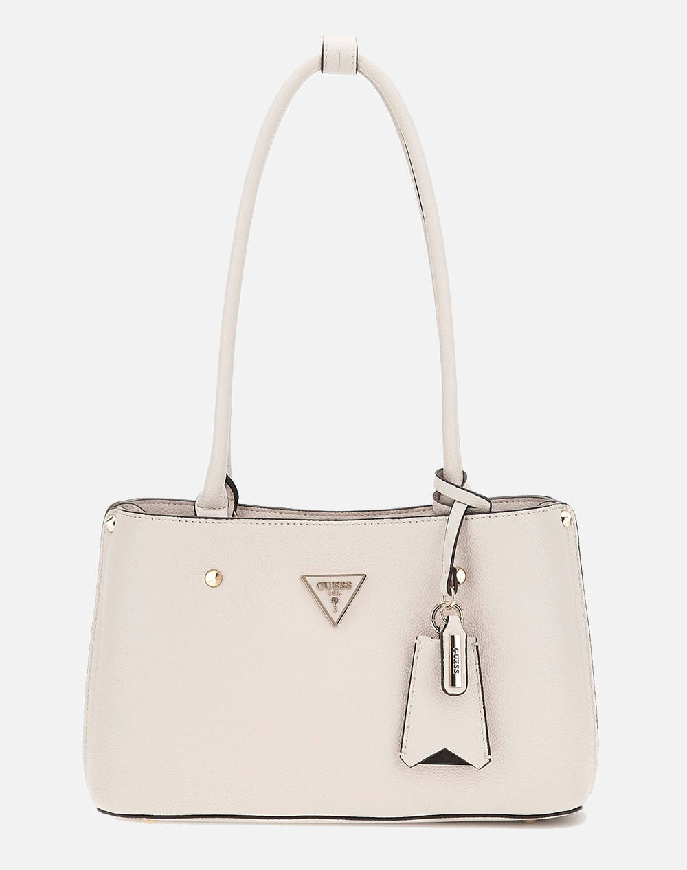 Guess Meridian Shoulder Satchel Bag Women (Dimensions: 17 X 17 X 9 Cm.) Women Accessories Bags Ivory Synthetic Hwbg8778090 Ivo Female Bags