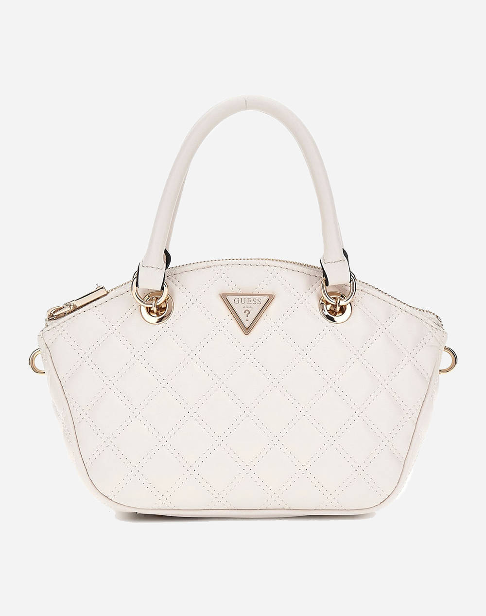 Guess Giully Mini Satchel Bag Women (Dimensions: 28 X 17 X 9Cm.) Women Accessories Bags Offwhite Imitation Leather Hwqg8748760 Off Female Bags