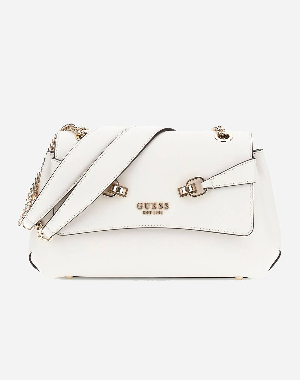 Guess Lorelei Convertible Xbody Flap Bag Women (Dimensions: 25 X 15 X 8Cm.) Women Accessories Bags Ecru Imitation Leather Hwvg9639210 Bon Female Bags