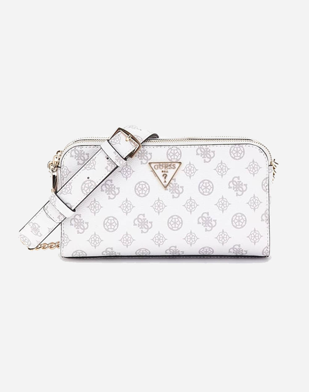 Guess Eco Erica Status Crossbody Bag Women (Dimensions: 23.5 X 13 X 5.5Cm.) Women Accessories Bags White Imitation Leather Hwepg951012 Wlo Female Bags