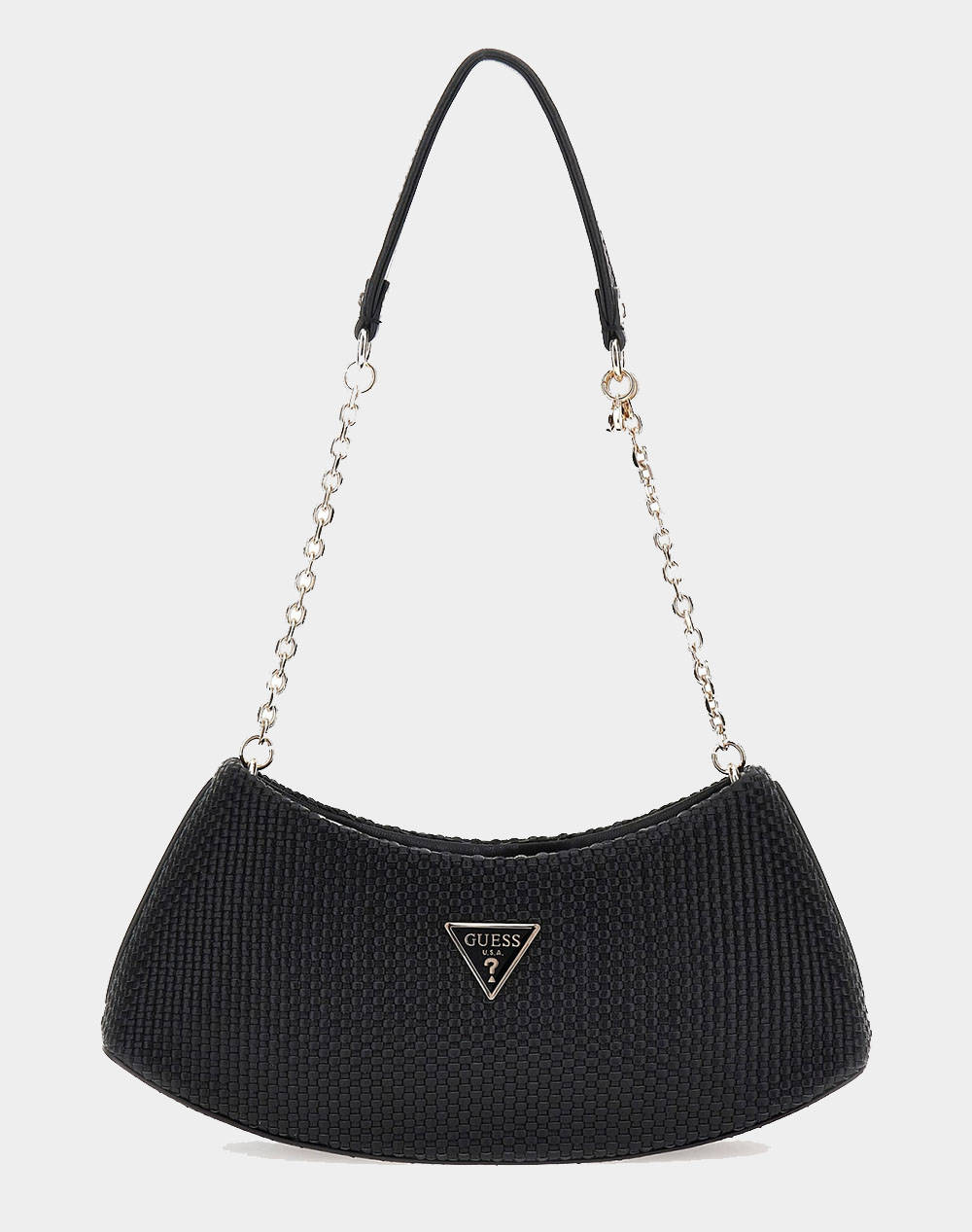 Guess Phaedra Top Zip Shoulder Bag Women Women Accessories Bags Black Imitation Leather Hwwg9638170 Bla Female Bags Black