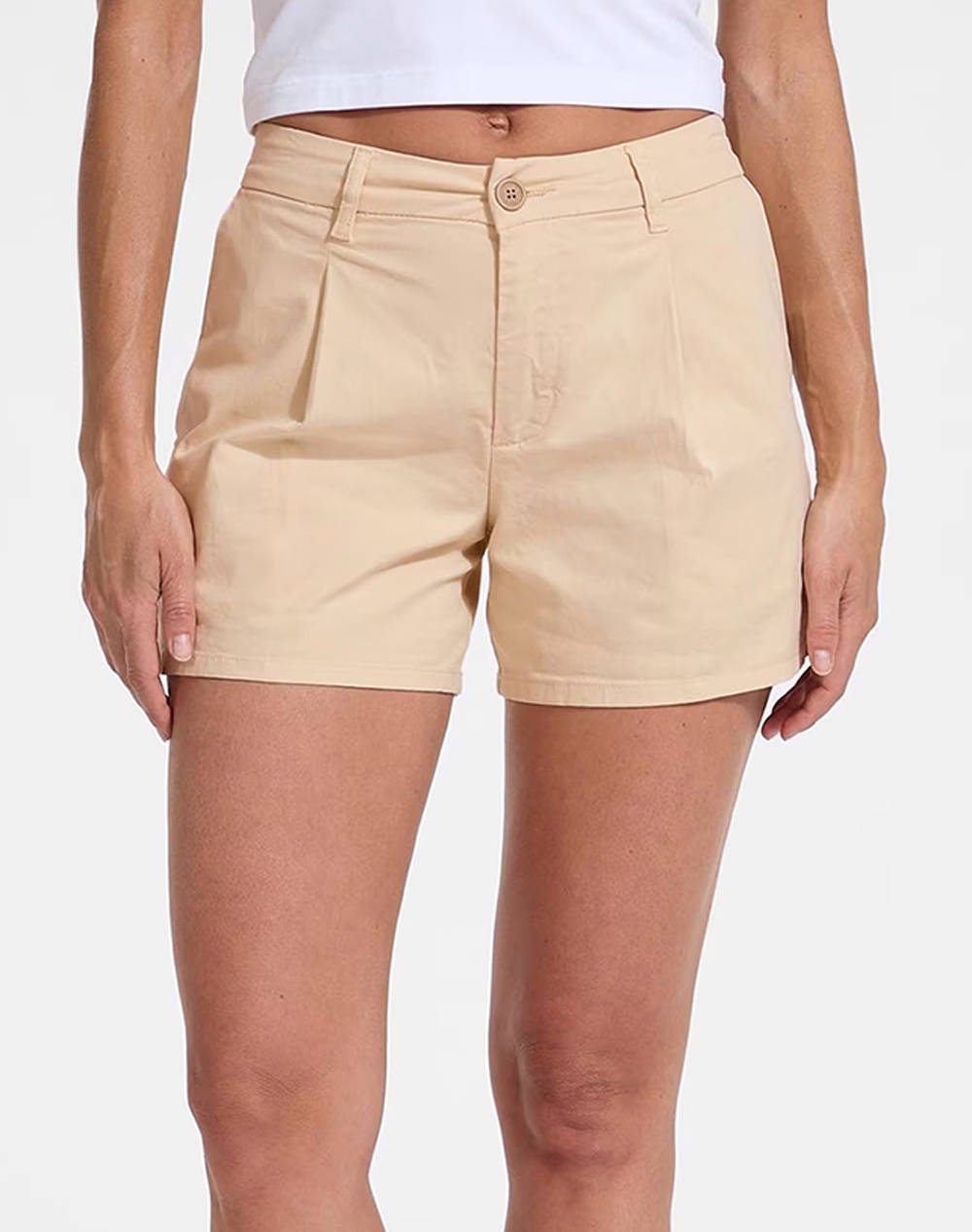Guess Jeans Gj Classic Short Eco Org Co Essential Str Twill Women''S Women Clothes Shorts/Bermudas Shorts Biege Cotton,Elastic W5Gd1Uwgb51 A117 Female