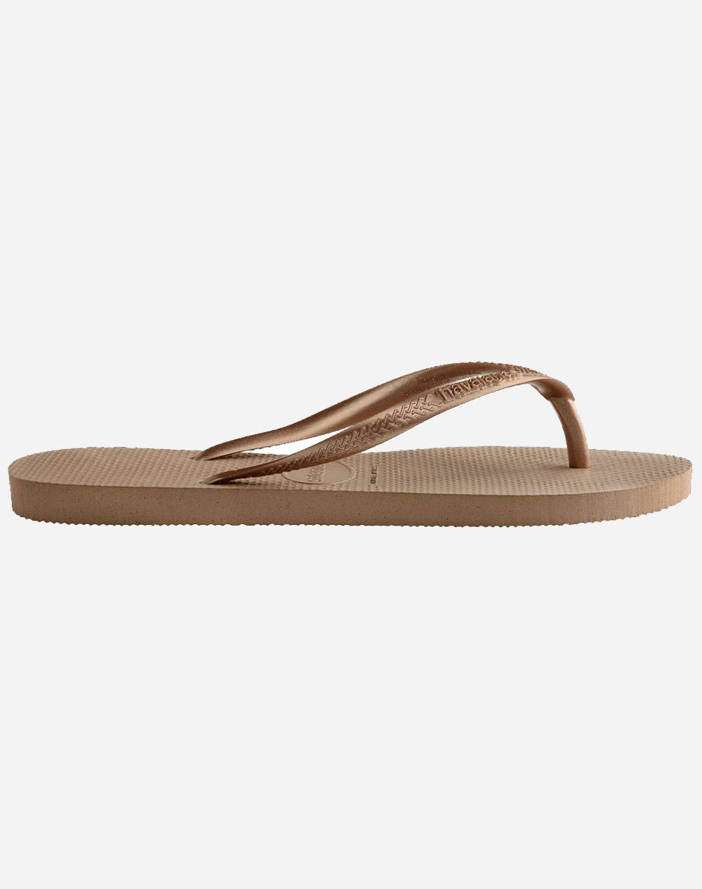 Havaianas Hav. Slim Navy Women Footwear Flip Flops Rosegold Synthetic 4000030 3581 Female Flip Flops Gold