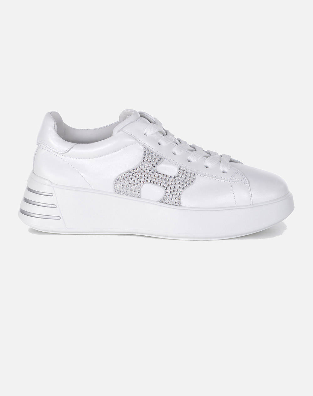 Hogan Sneakers Women Footwear Sneakers Totalwhite Leather Hxw5640Es90 U36B001 Female Sneakers