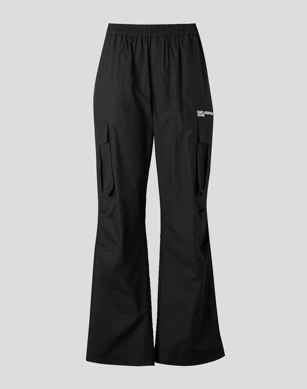 Karl Lagerfeld Klj Baggy Cargo Pant Women Clothes Trousers Jeans/5P/Cargo Black Cotton A1W10062 999 Female Jeans/5P/Cargo Black