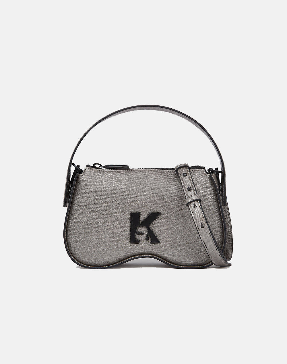 Karl Lagerfeld Klj Sunglass Top Handle (Dimensions: 23 X 16 X 7Cm.) Women Accessories Bags Gray Imitation Leather A1W30279 979 Female Bags