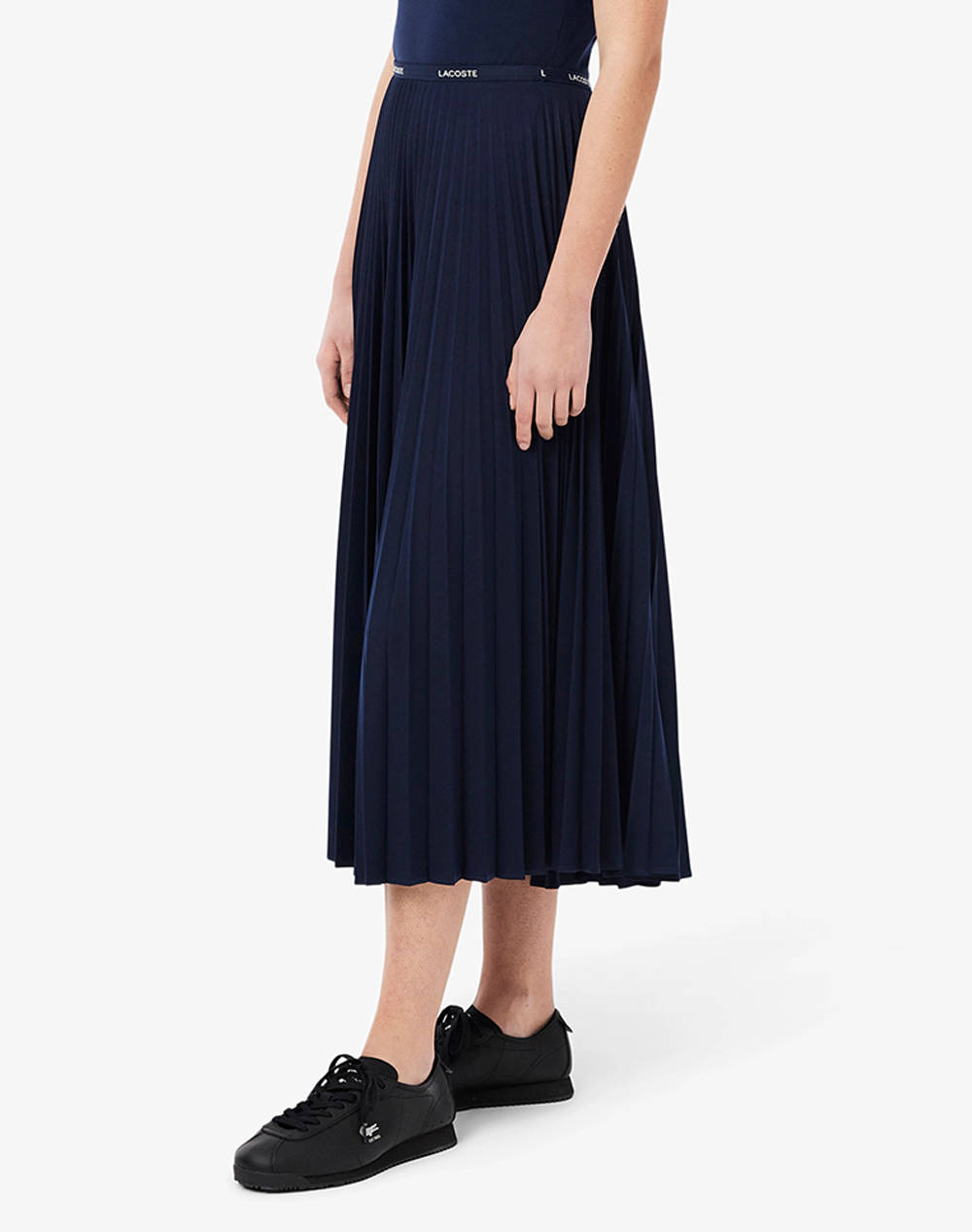 Lacoste Skirts Women Clothes Skirts Navyblue Synthetic 3Jf1402 166 Female Skirts Blue