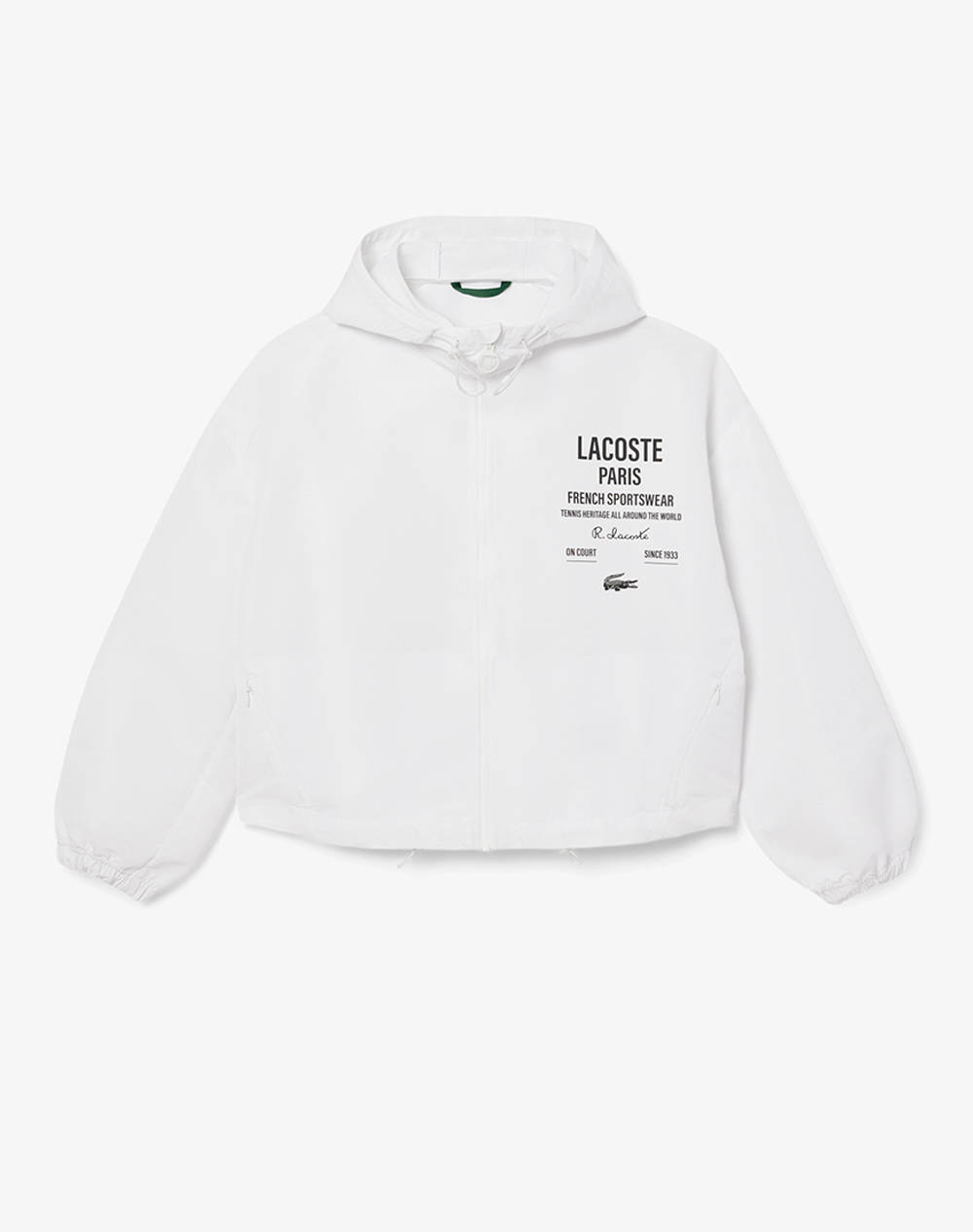 Lacoste Jacket Women Clothes Outerwear Outerwear Jackets White Synthetic 3Bf9824 001 Female Jackets