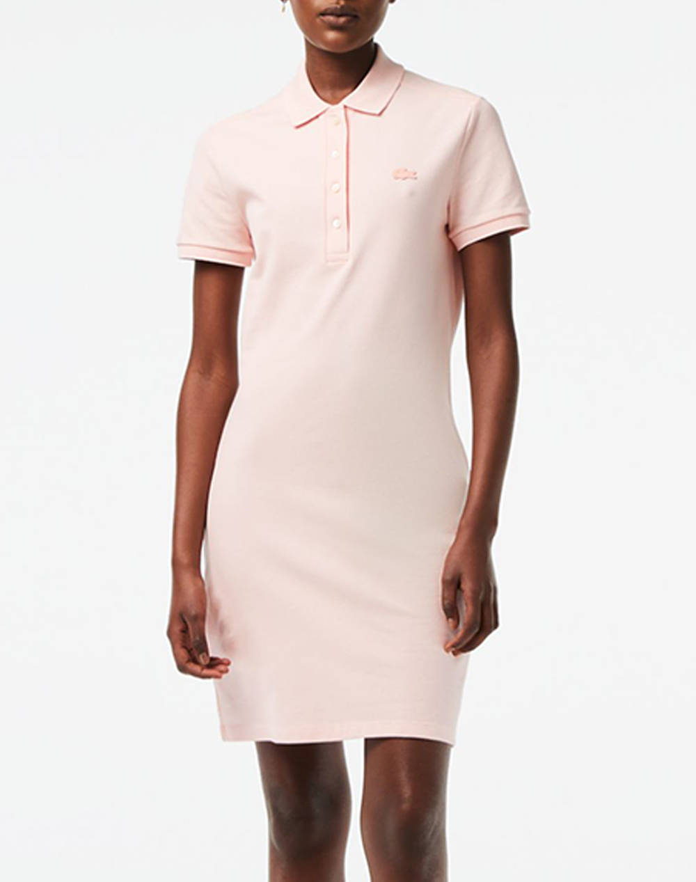 Lacoste Dress Women Clothes Dresses Lightpink Cotton,Elastic 3Ef5473 Ady Female Dresses