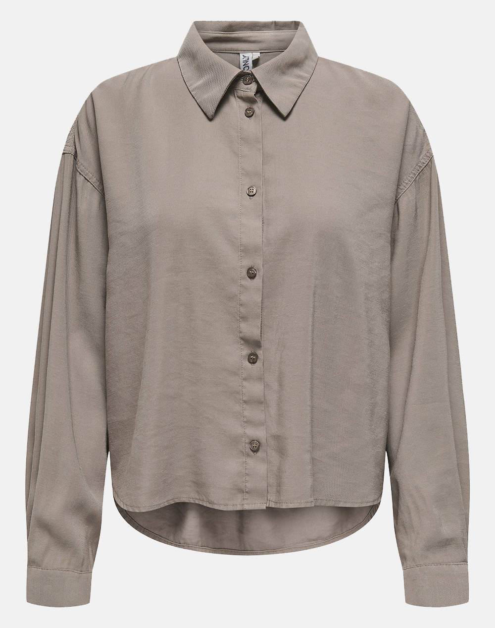 Only Onlaris Life Ls Pleat Shirt Wvn Women Clothes Shirts Khaki Viscose,Synthetic 15337947 Fungi Female Shirts Khaki