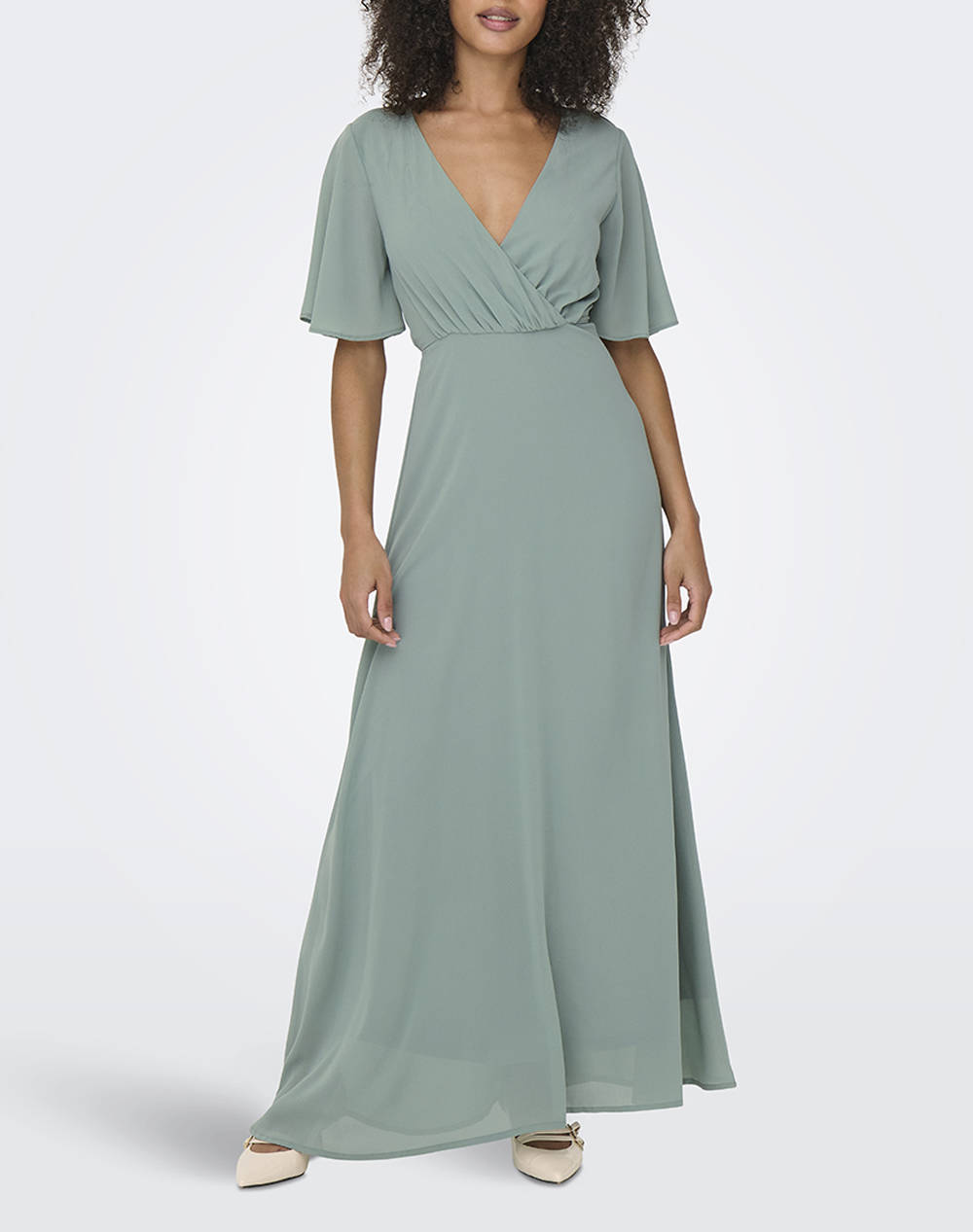 Only Onlstar Life S/S Mia Maxi Dress Wvn Women Clothes Dresses Mintgreen Synthetic 15347968 Chinois Green Female Dresses Green