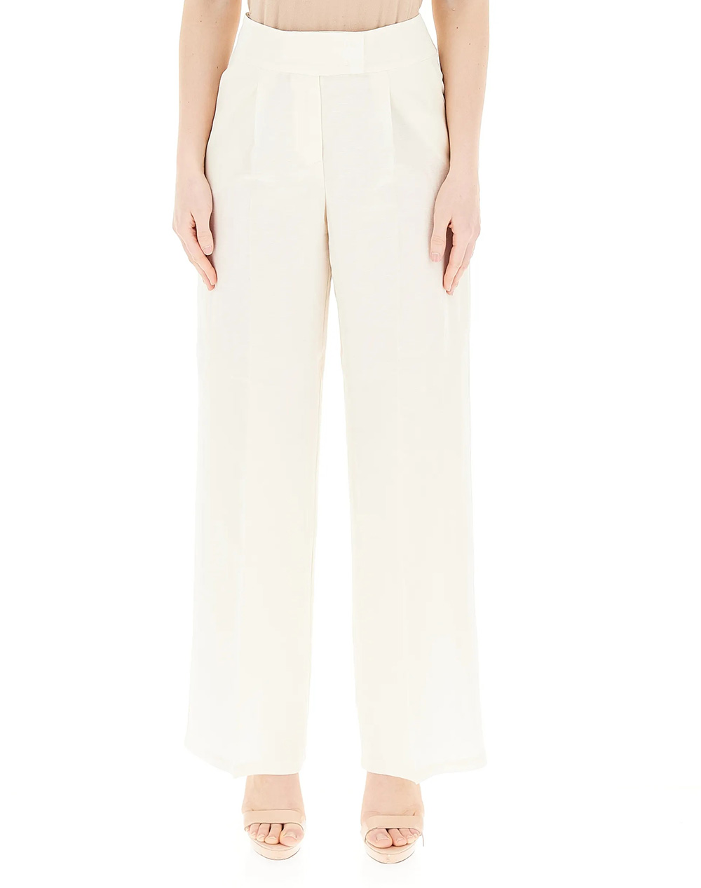 Penny Black Virgin Trousers Γυναικα Ρουχα Παντελονια Υφασματινα Ivory Βισκοζ,Λινο 2511131293200 001 - Koolfly