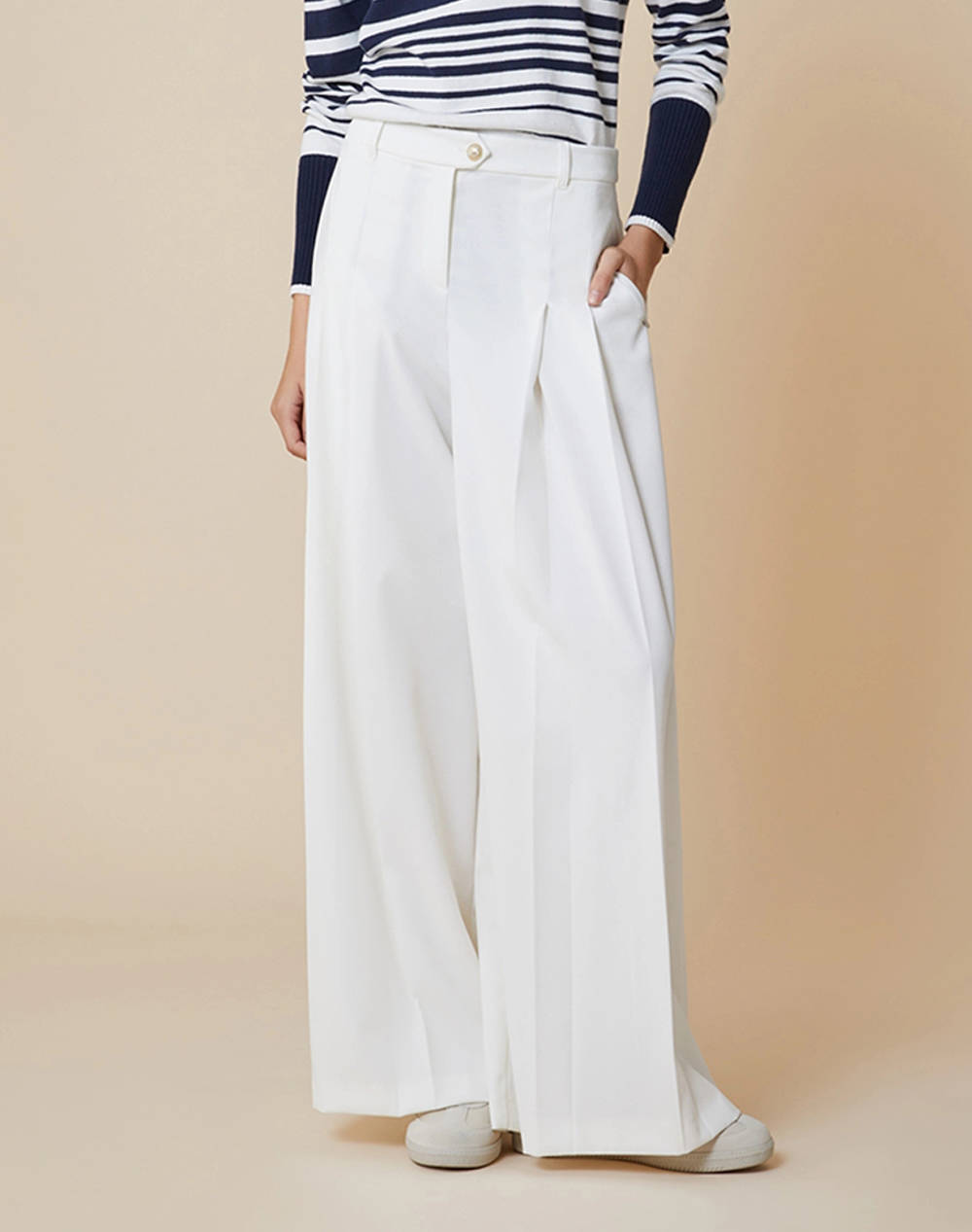 Penny Black Jean Trousers Γυναικα Ρουχα Παντελονια Υφασματινα Ivory Βισκοζμε Ελαστανσυνθετικο 2511131053200 001