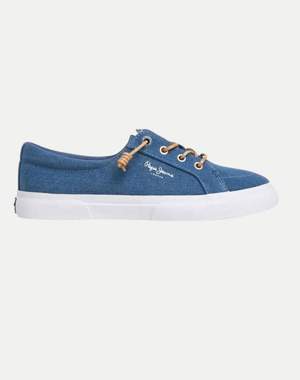 Pepe Jeans Kenton Denim W Women''S Shoes Women Footwear Sneakers Jeanblue Fabric Pls31602 000 Female Sneakers Blue