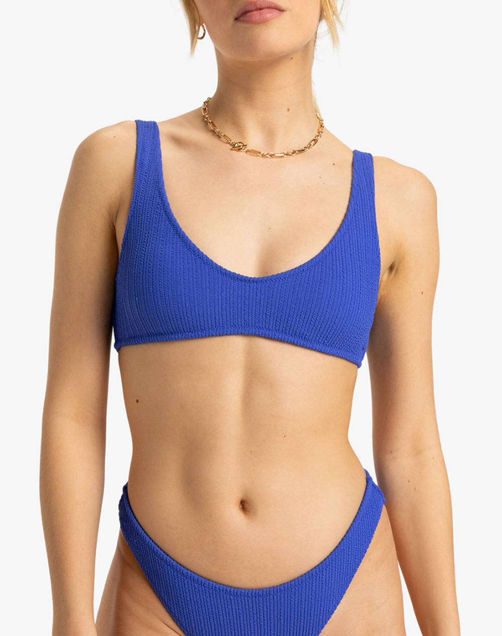 Roxy Aruba Bralette Swimwear Women Women Clothes Swimwear Bikini Top Blue Elastic,Synthetic Erjx305426 Ppm0 Female Bikini Top Blue