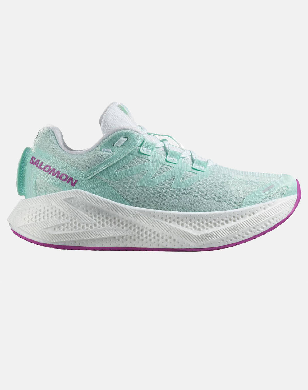 Salomon Running Aero Aero Glide 3 W Bay / White / Willowherb Women''S Shoes Women Footwear Sneakers Turquoise Fabric L47759500 Unique Female Sneakers