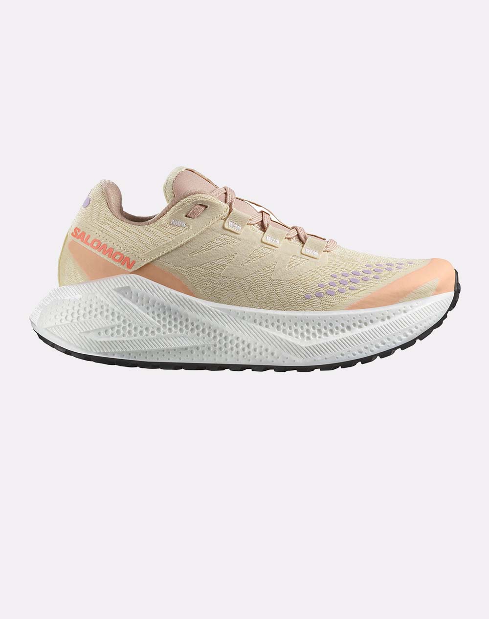 Salomon Gravel Running Aero Aero Glide 3 Grvl W Shortbread / White / Fusion Coral Women''S Shoes Women Footwear Sneakers Lightyellow Fabric L478125