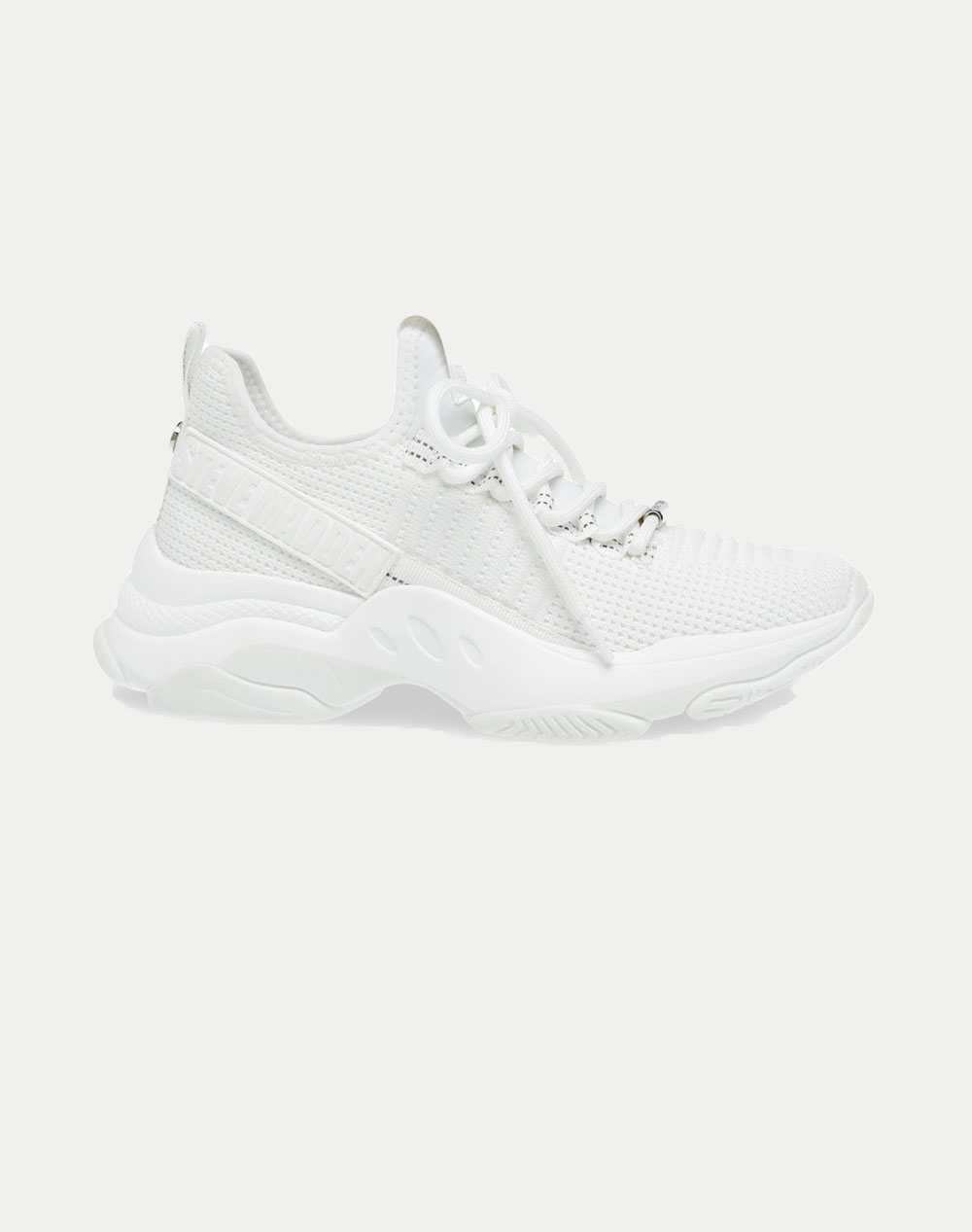 Steve Madden Fw25 0 04004 Mac E Sneaker Women''S Shoes Women Footwear Sneakers White Synthetic,Fabric Sm19000019 11E Female Sneakers