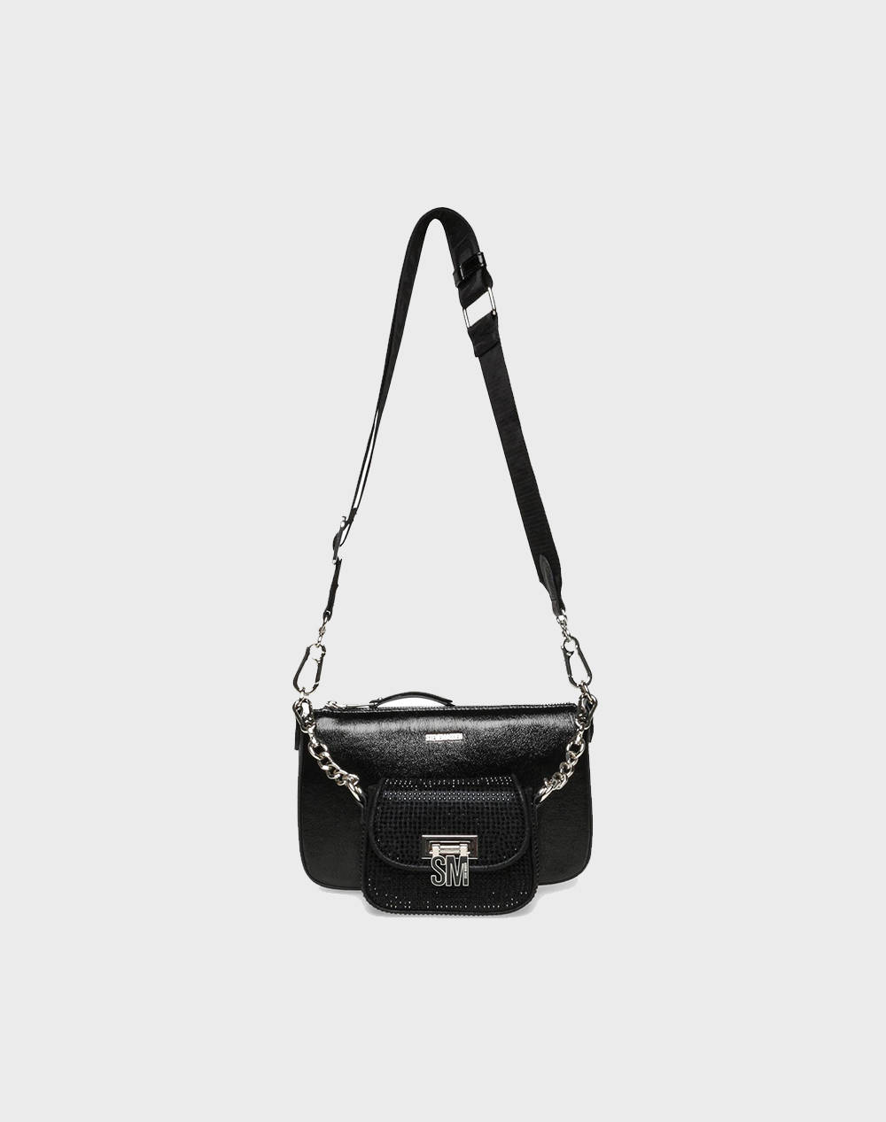 Steve Madden Bnaim R 02002 Women''S Bag (Dimensions: 25 X 14 X 5Cm.) Women Accessories Bags Black Imitation Leather Sm13001551 Bsl Female Bags Black