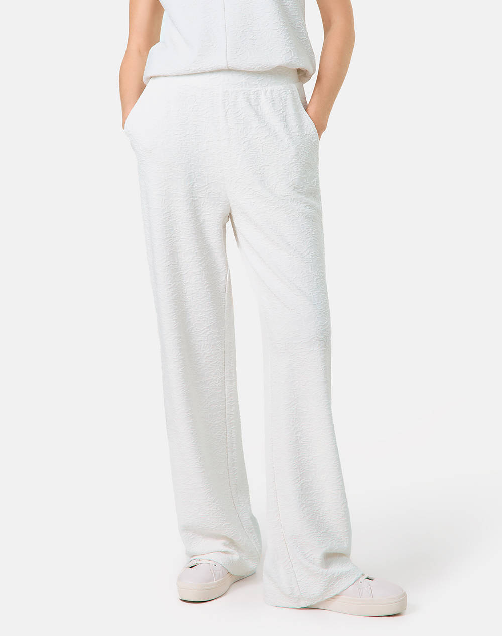 Taifun Pant Jersey (Legging) Women Clothes Trousers Chinos Offwhite Viscose,Elastic,Synthetic 721302 16146 09700 Female Chinos